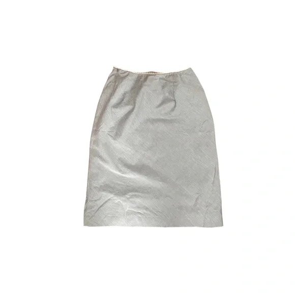 Miss K Gray A-line Skirt with Lace Trimming Size S - Picture 7 of 7